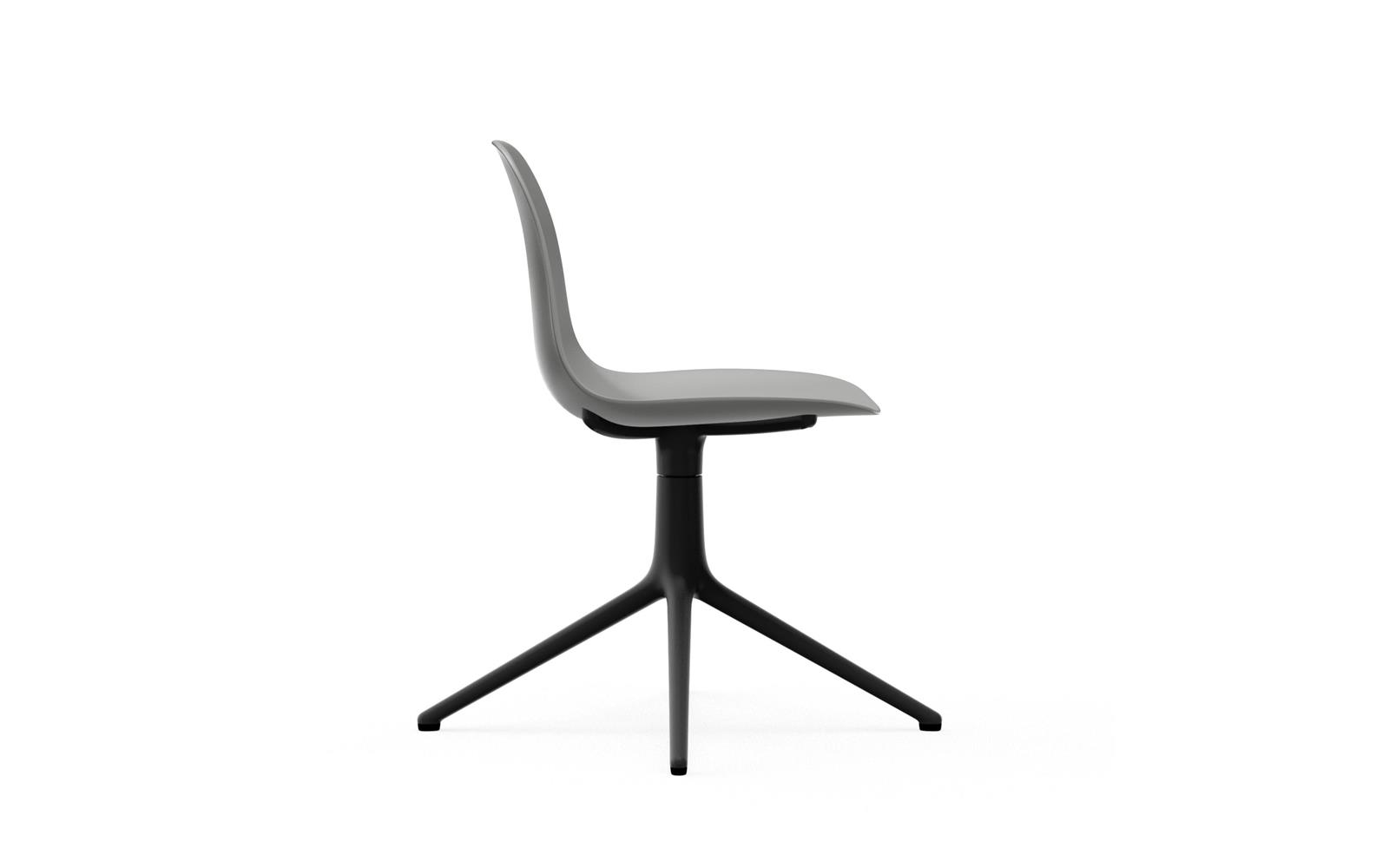 Form Chair Swivel 4L Black Alu3