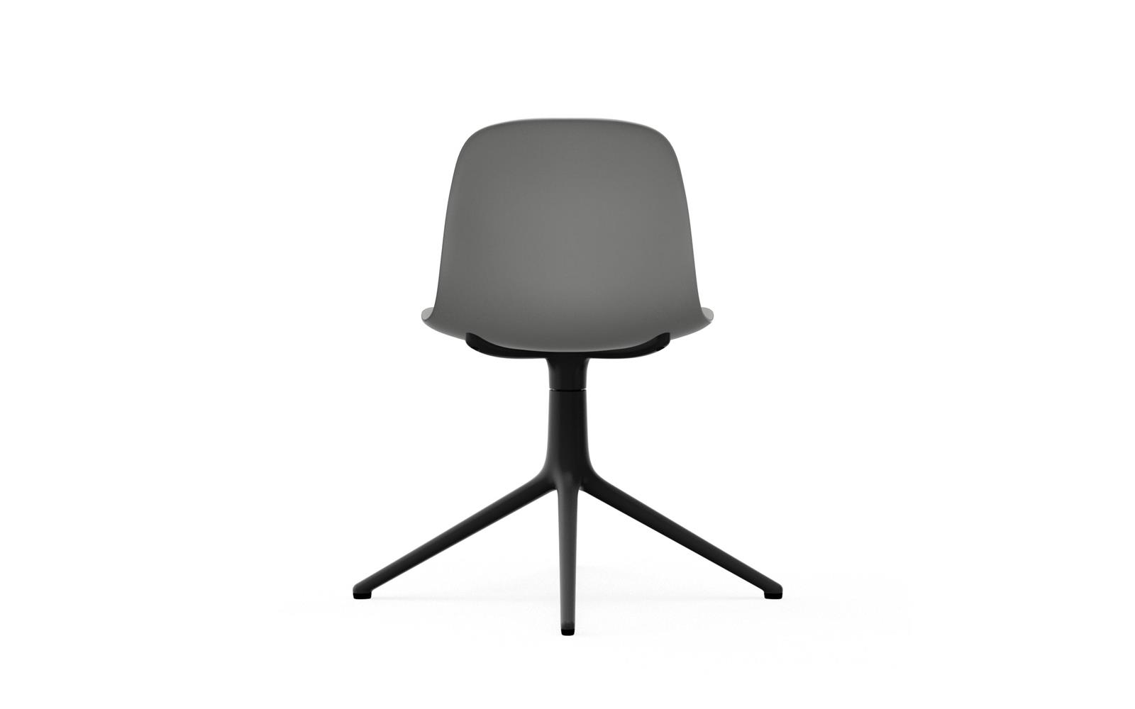 Form Chair Swivel 4L Black Alu4
