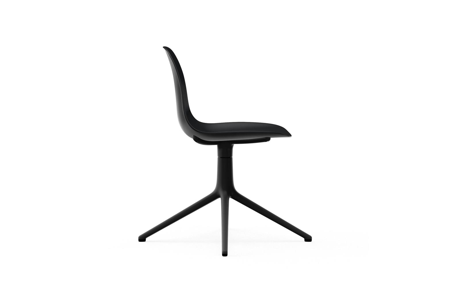 Form Chair Swivel 4L Black Alu3
