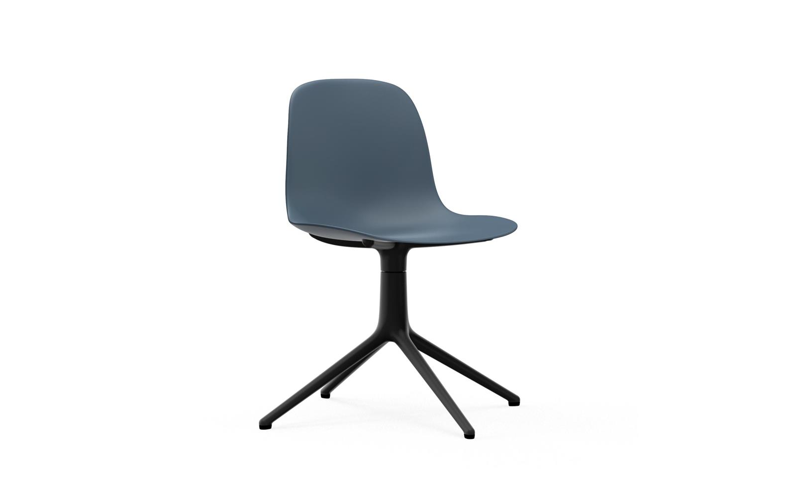 Form Chair Swivel 4L Black Alu1