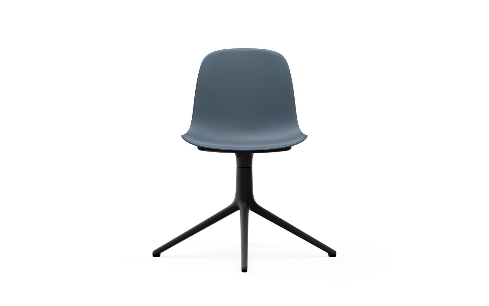 Form Chair Swivel 4L Black Alu2