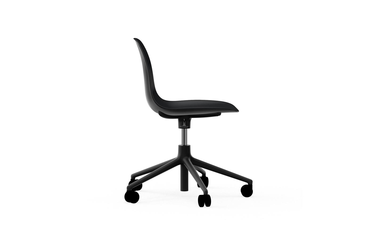 Form Chair Swivel 5W Gaslift Black Alu3