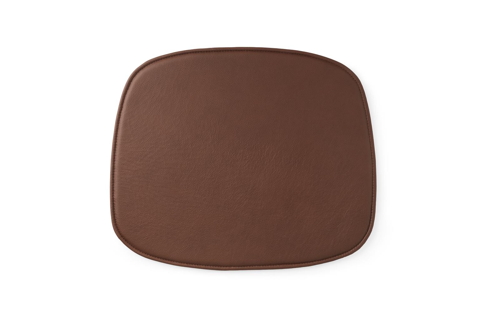 Form Seat Cushion Leather Brandy