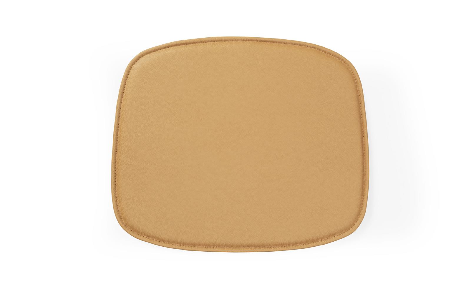 Seat Cushion Form Leather Camel, Leather Seat Pad