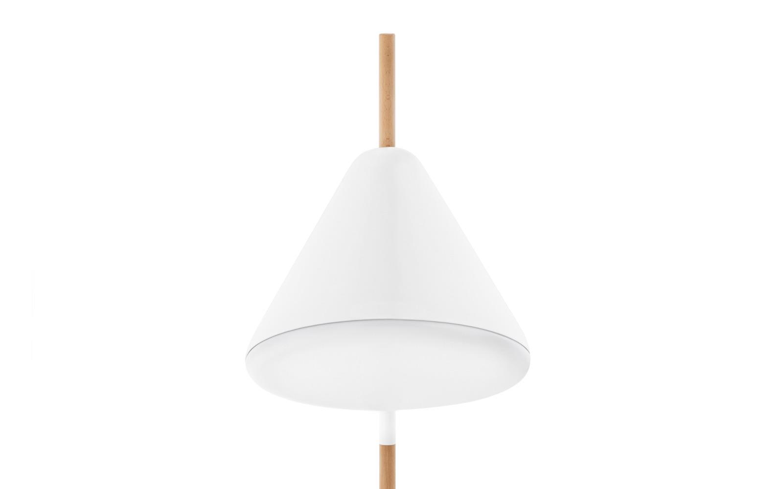 white lamp floor