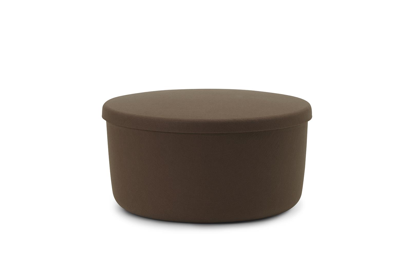 Hide Storage Pouf Large1