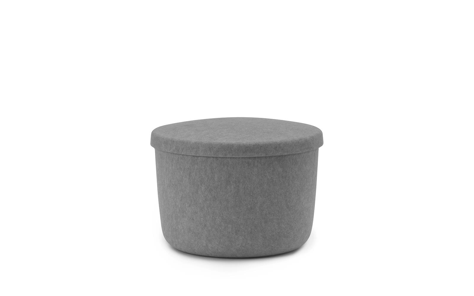 Hide Storage Pouf Small1