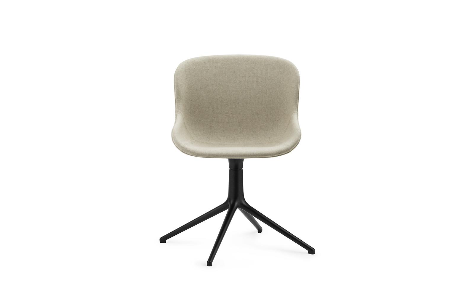 Hyg Chair Swivel 4L Full Upholstery Black Alu2