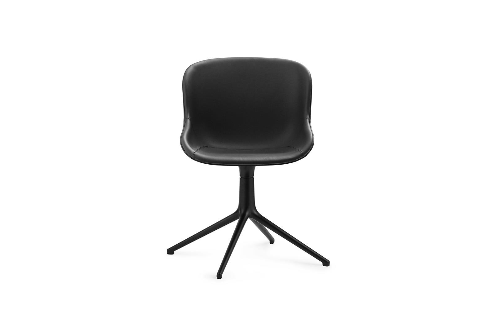 Hyg Chair Swivel 4L Full Upholstery Black Alu2