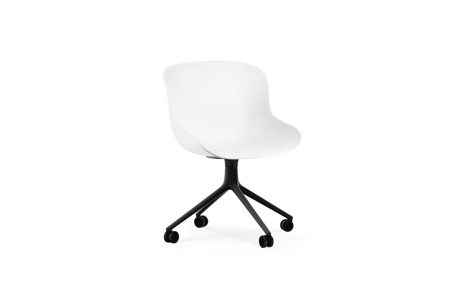 Hyg Chair Swivel 4W Black Alu1