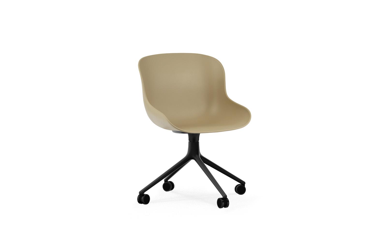Hyg Chair Swivel 4W Black Alu1