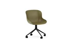 Hyg Chair Swivel 4W Black Alu1