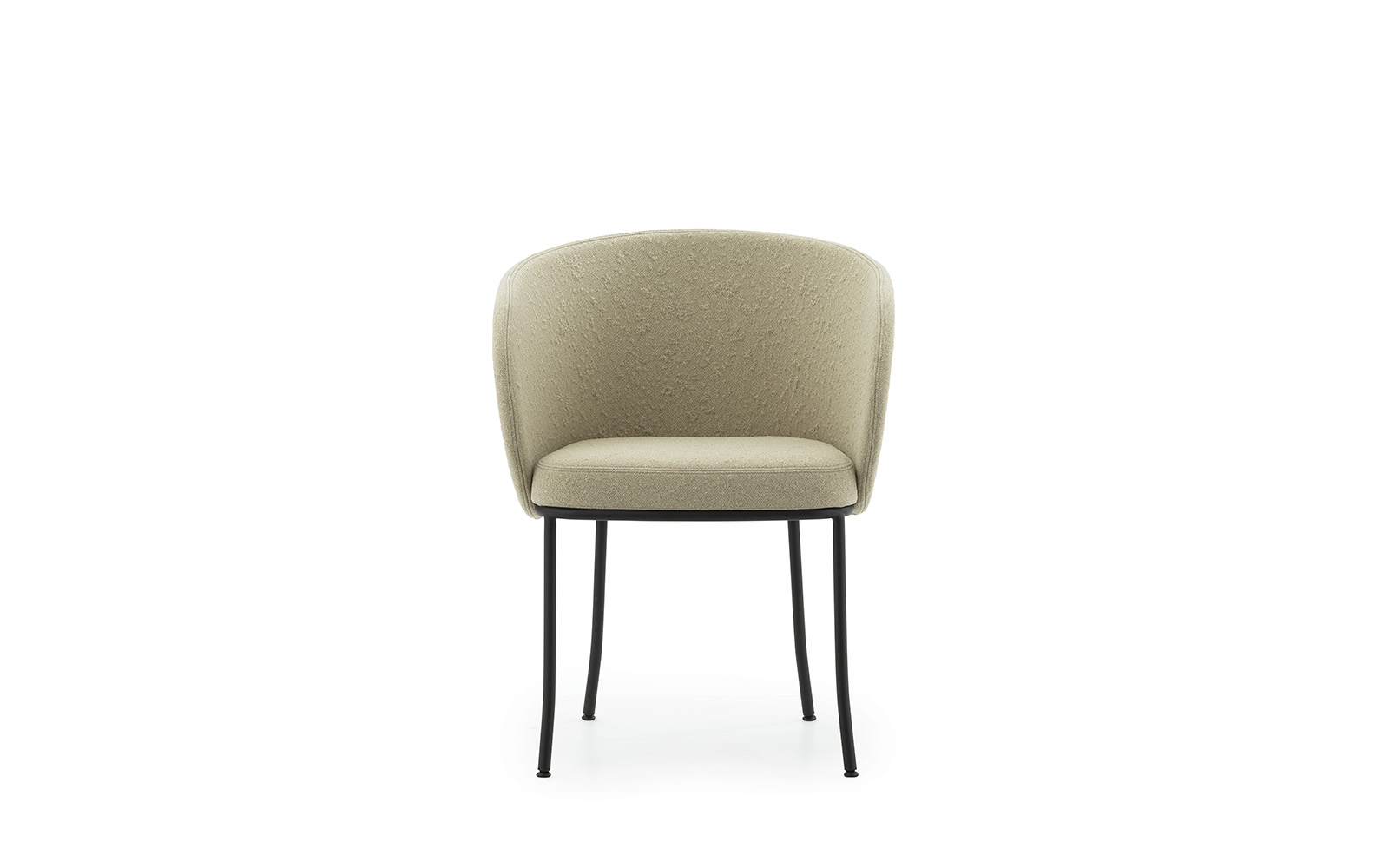 Knit Armchair Black Steel2
