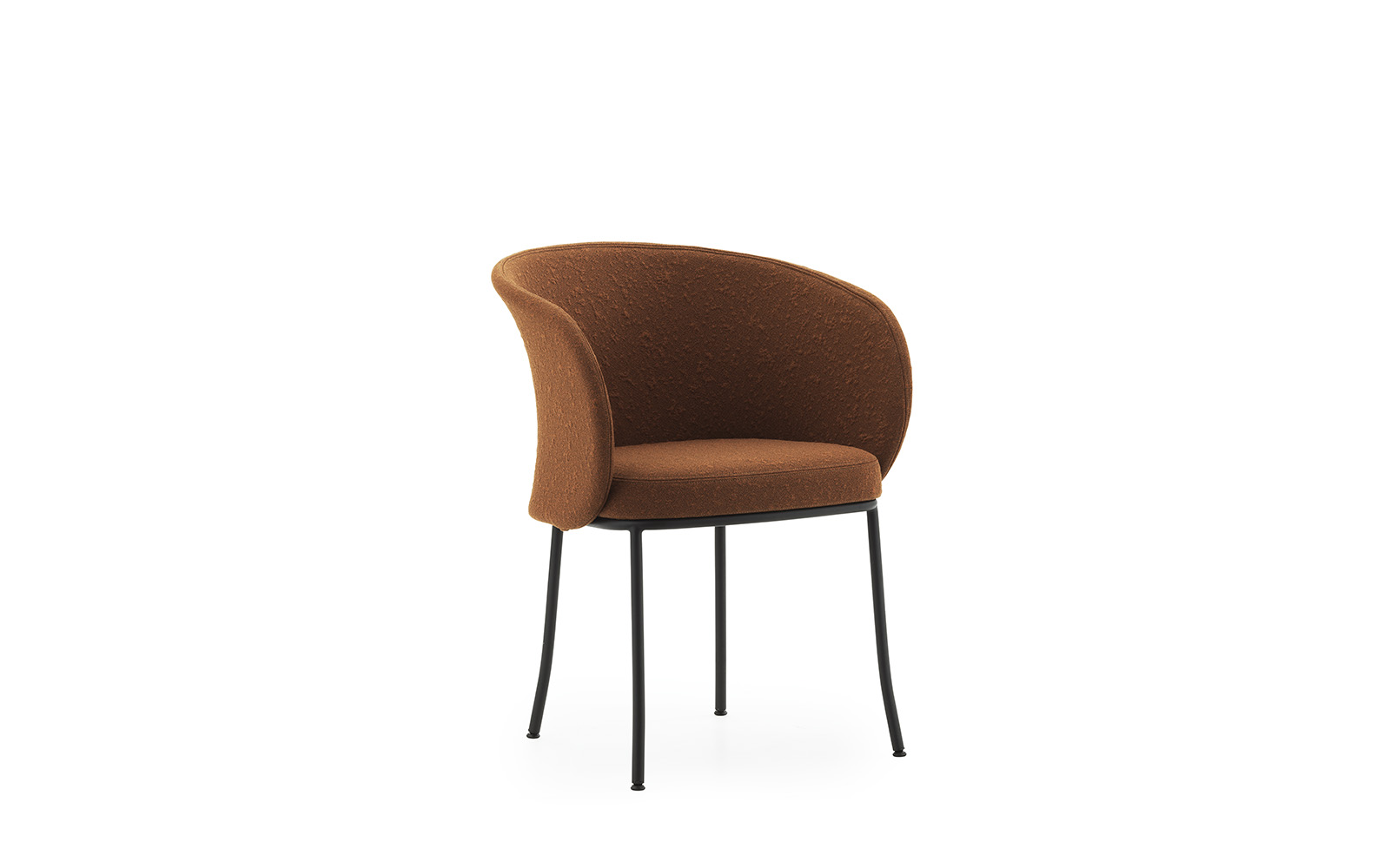 Knit Armchair Black Steel1