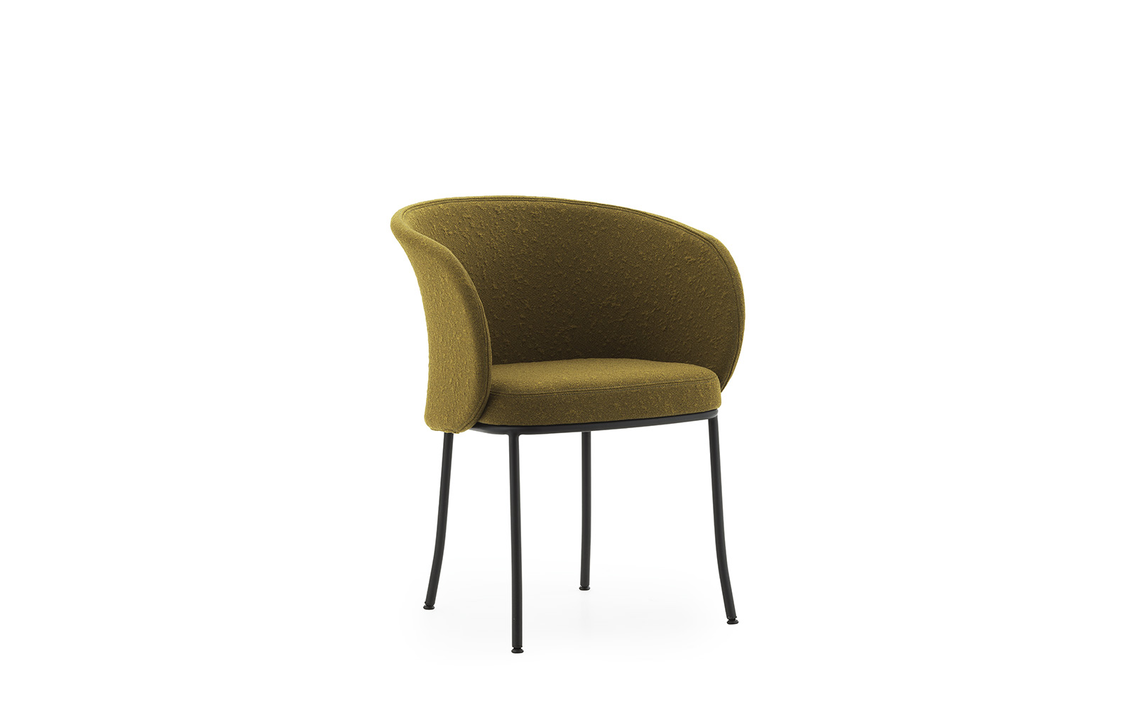 Knit Armchair Black Steel1
