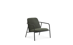 Pad Lounge Chair Low Black Steel1