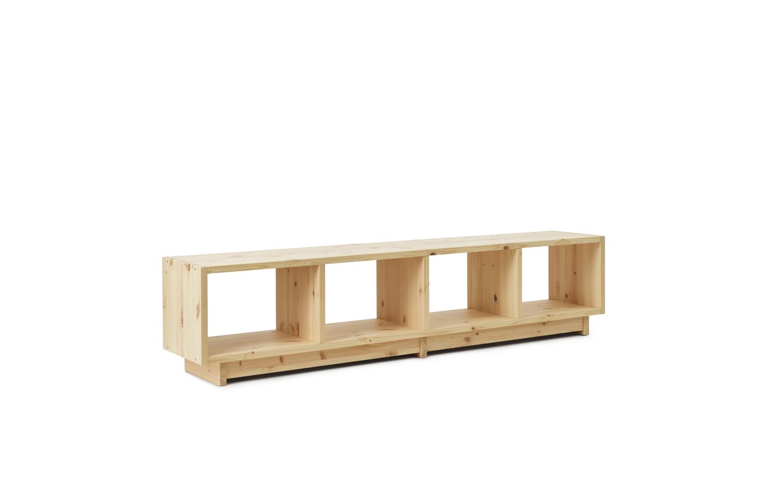 Plank Bookcase Low1