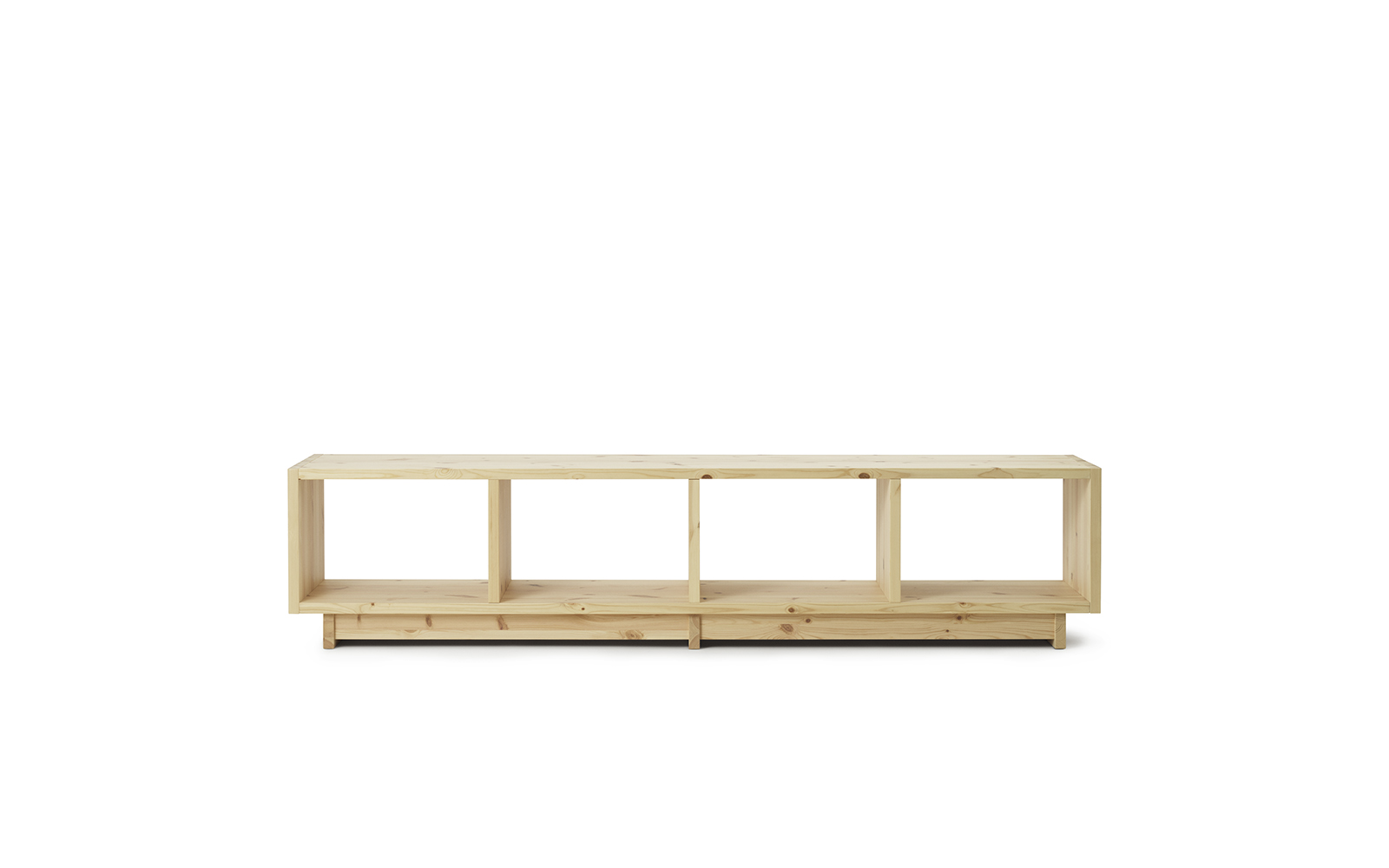 Plank Bookcase Low2