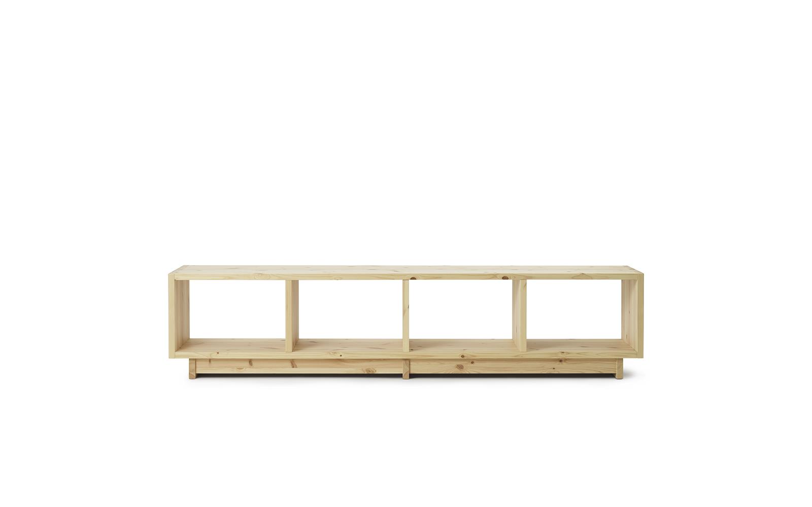 Plank Bookcase Low2