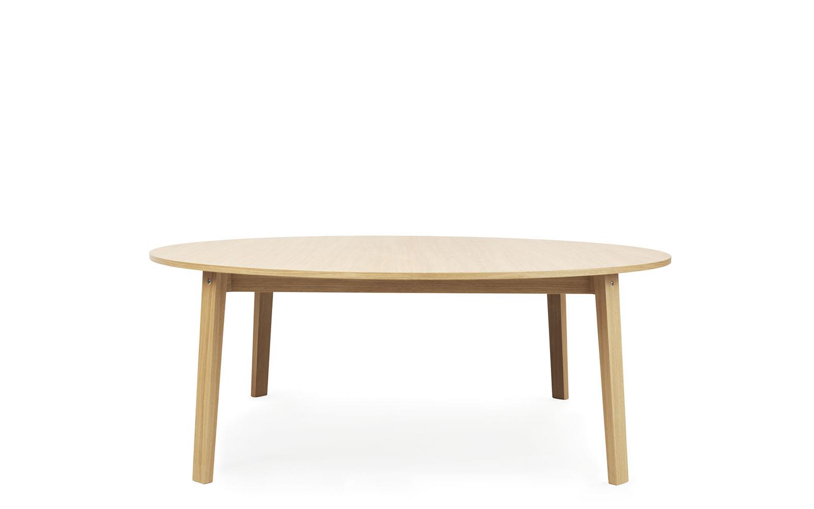 Oak slice shop dining table