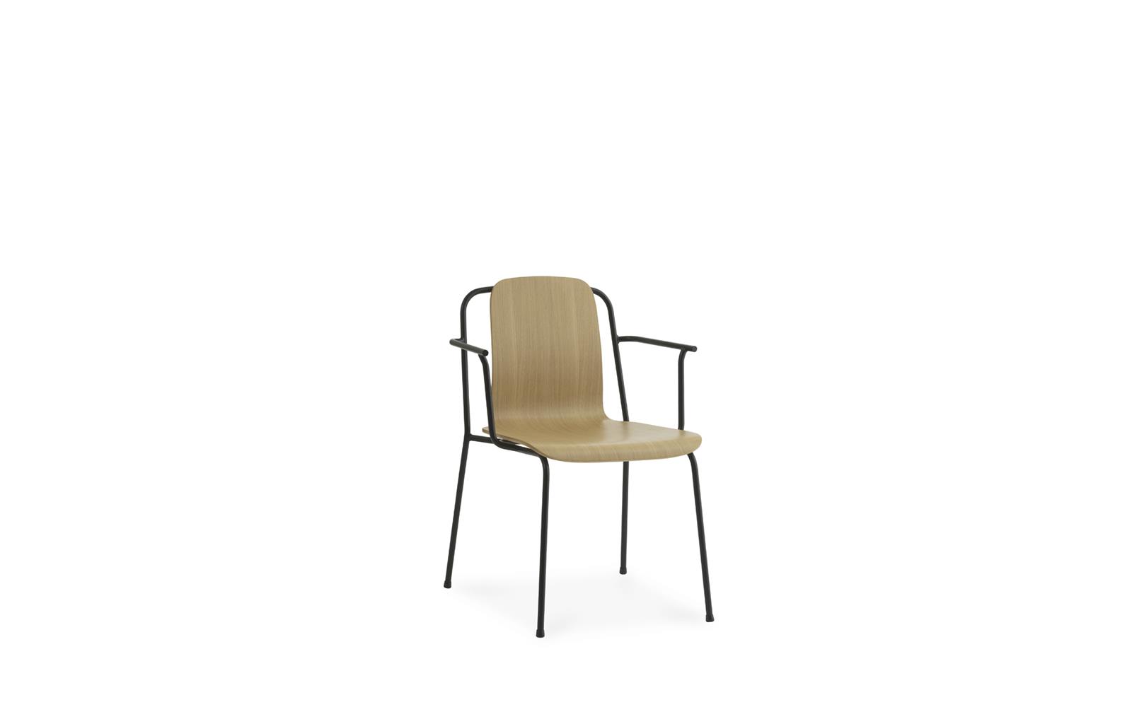 Studio Armchair Black Steel1