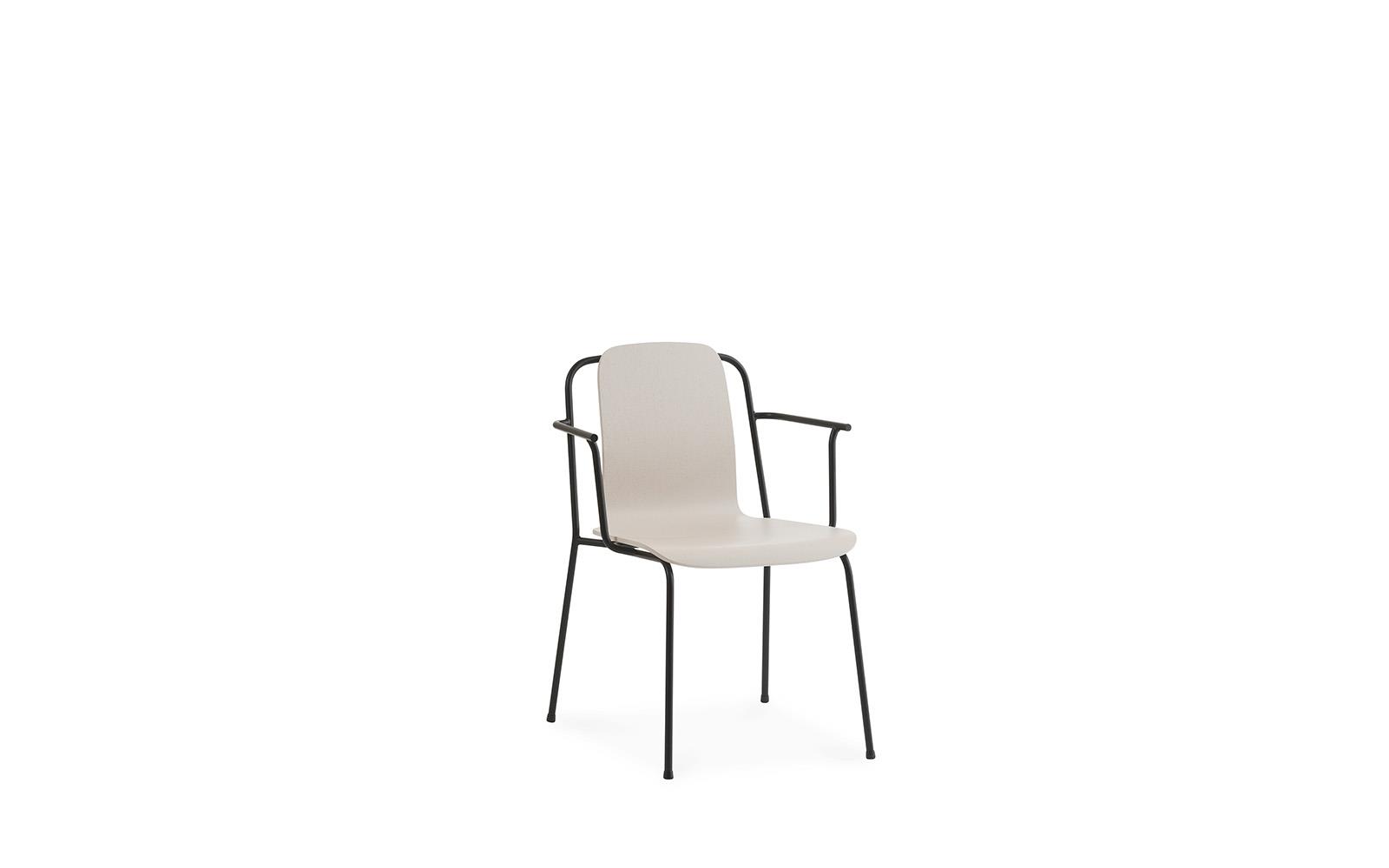 Studio Armchair Black Steel1