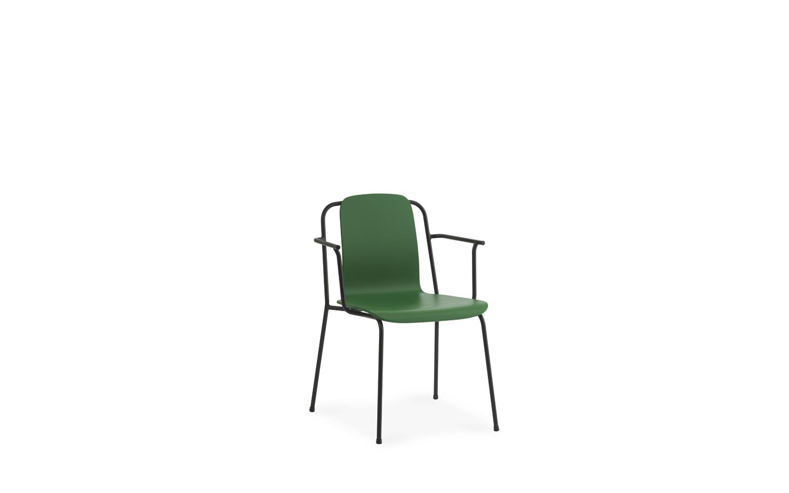 Studio Armchair Black Steel1