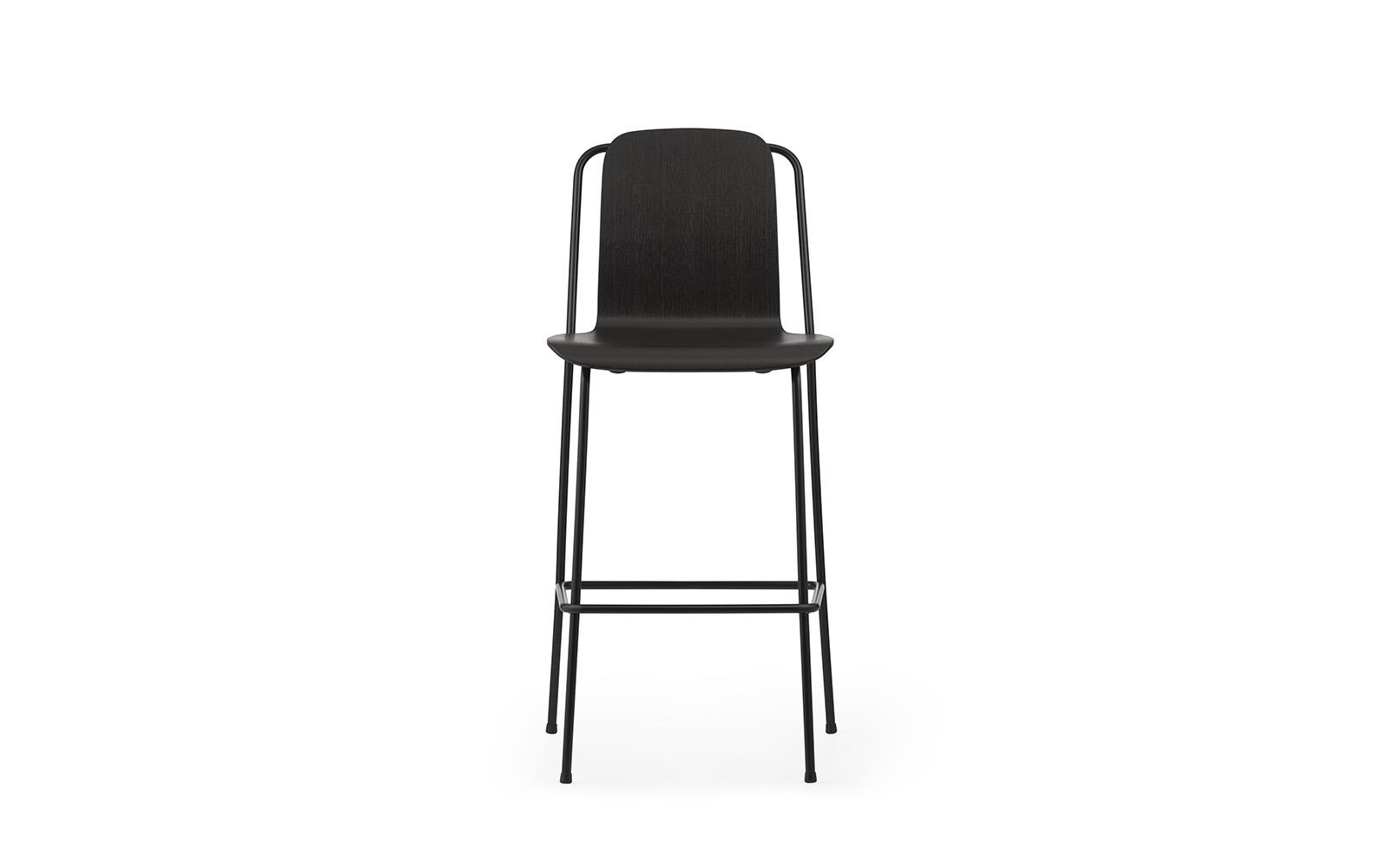 Studio Bar Chair 75 cm Black Steel2