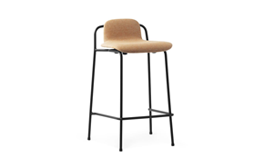 Studio Barstool 65 cm Full Upholstery Black Steel1