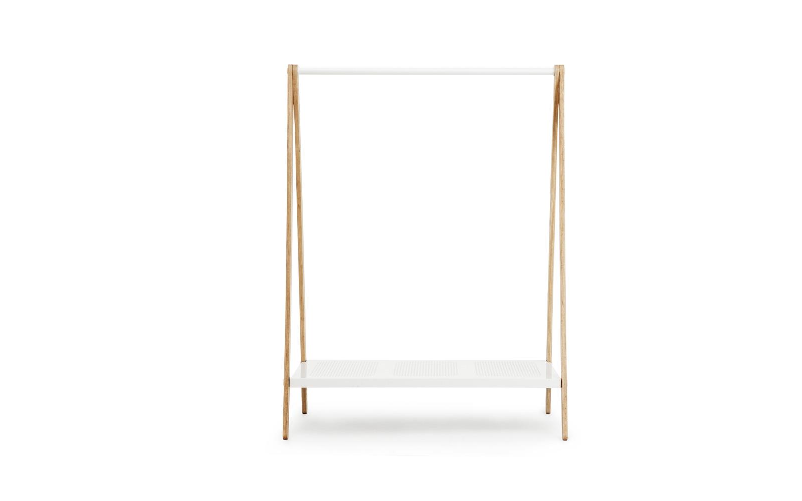 White top garment rack