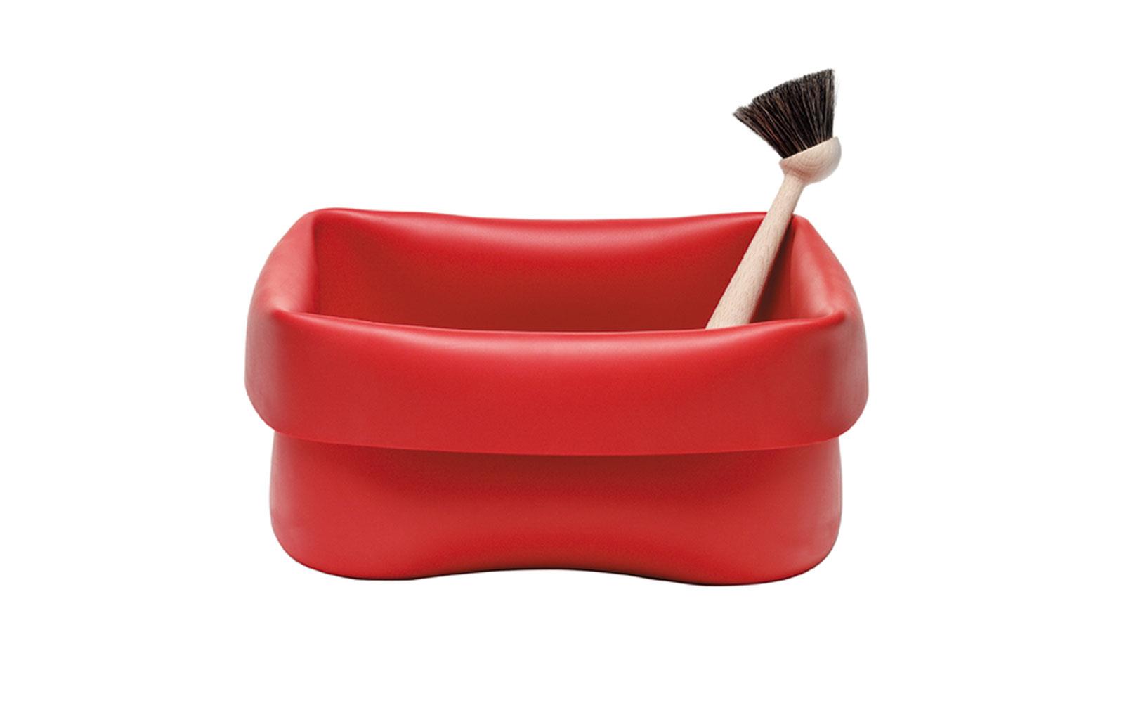 Normann Dustpan & Broom Red Red 