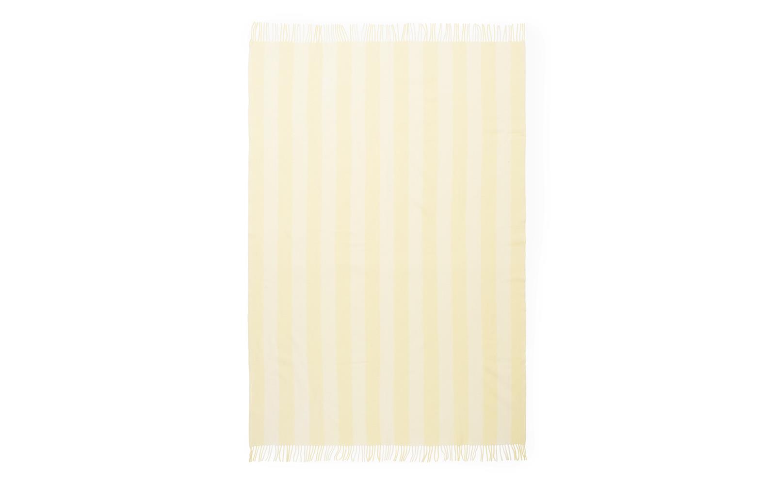 Throw Blanket Candy Stripe Pale Yellow Throw Blanket Candy Stripe Pale Yellow