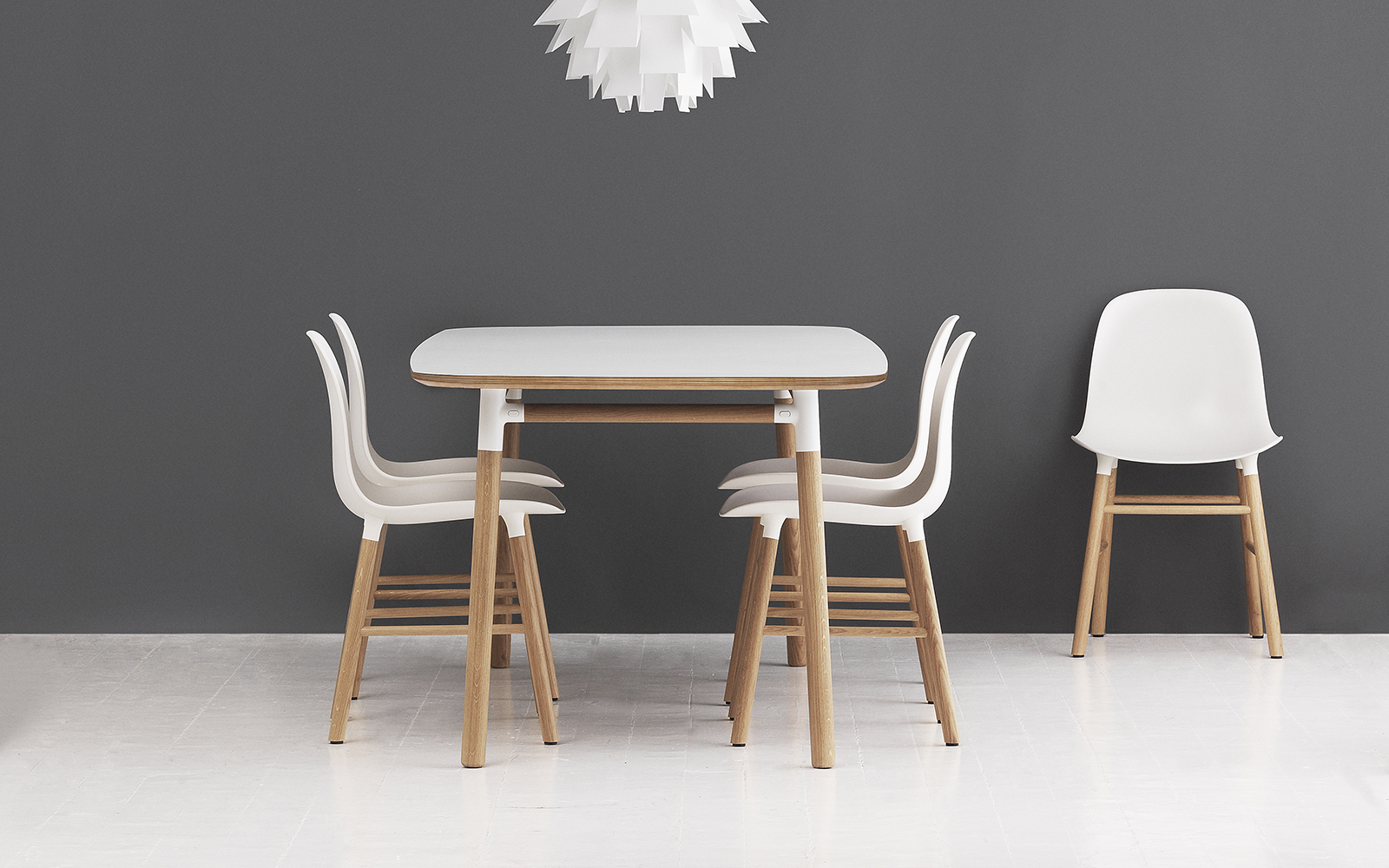 Form Chair Molded Plastic Shell Chair With Walnut Legs