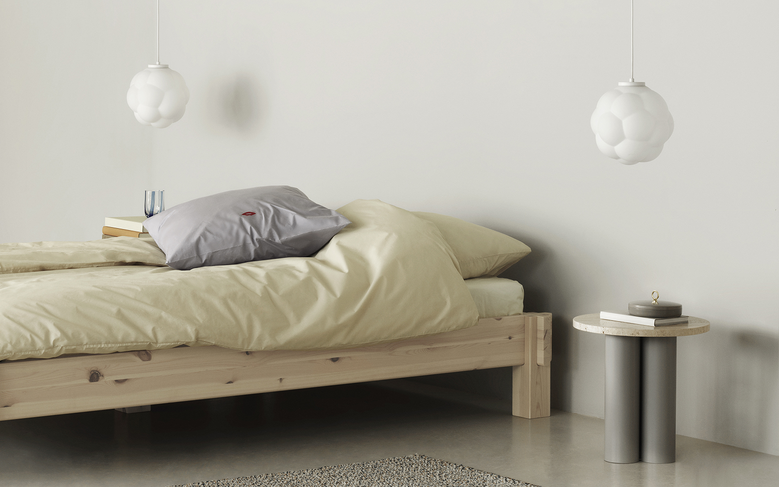 Notch Bed Frame 180 x 200 cm Pine