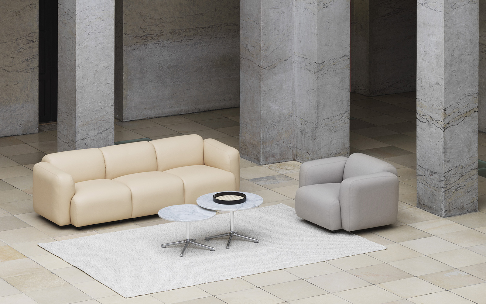 Polli Teppich 100x200 cm sand | Normann Copenhagen