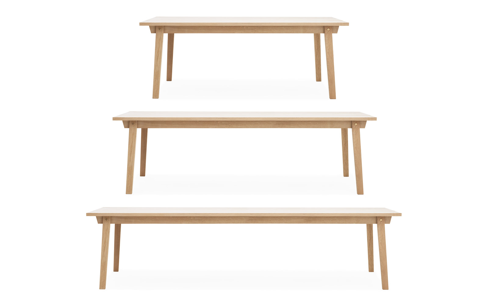 Slice Timeless And Elegant Oak Table Slice Table Normann Copenhagen
