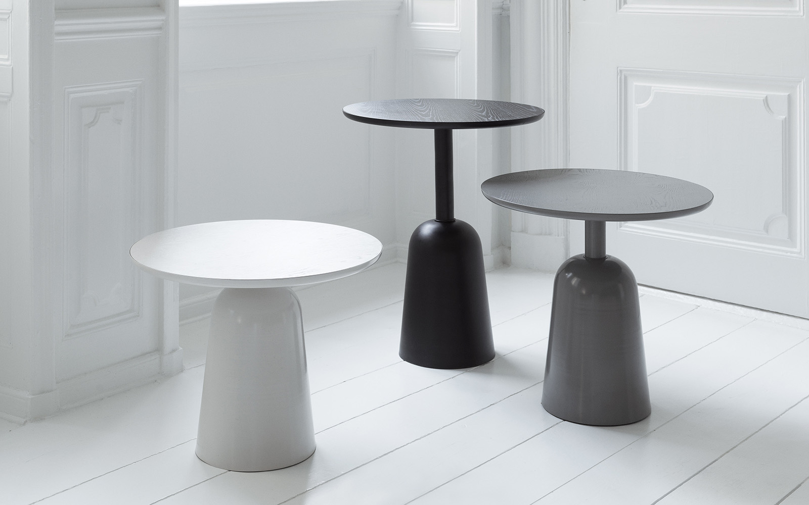 Turn Table Black, Grey, Warm grey - Normann Copenhagen