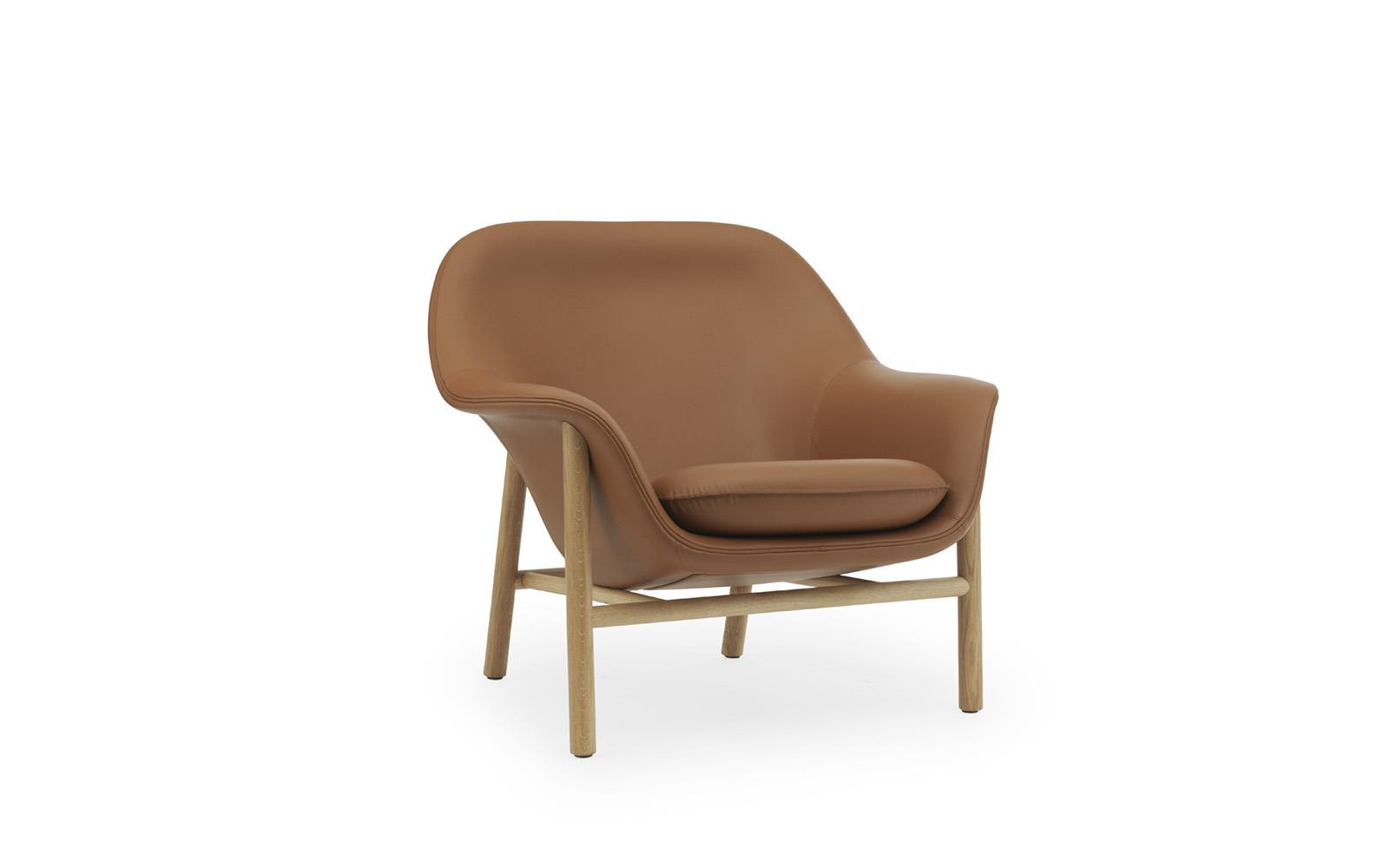 Drape Lounge Chair Low Wood