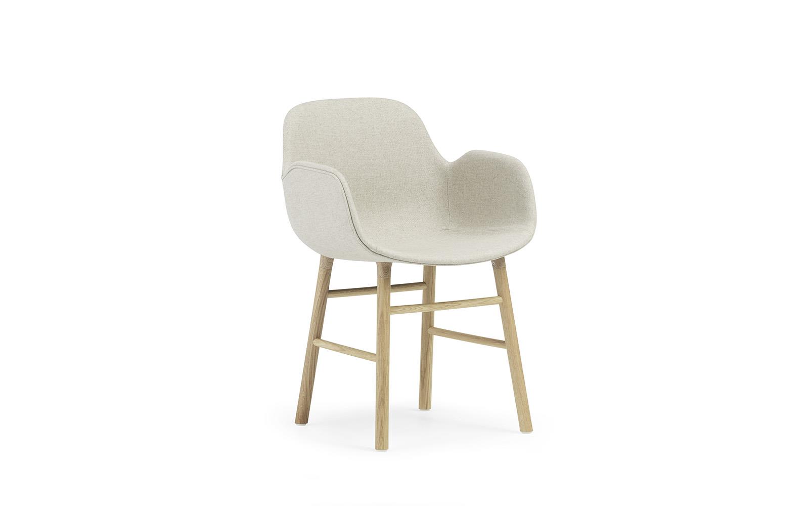 Form Armchair Full Upholstery Wood