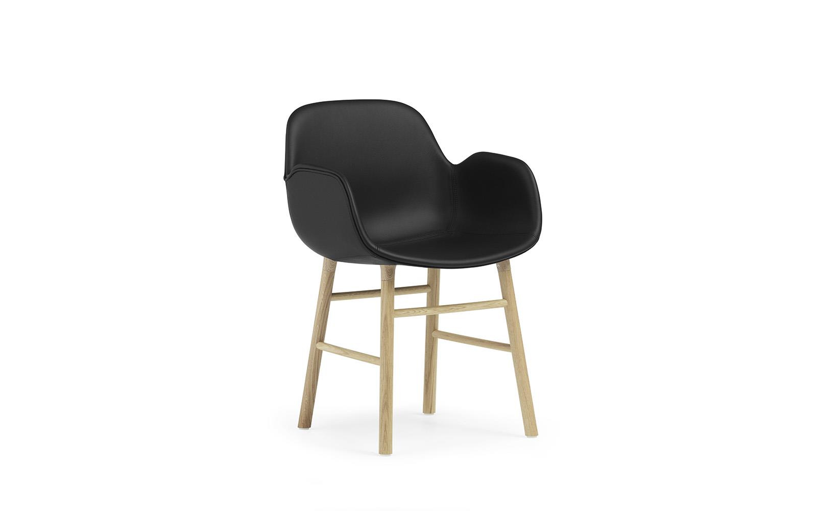 Form Armchair Full Upholstery Wood