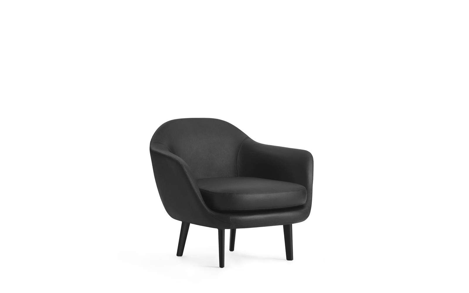Sum Lounge Armchair Black Alu
