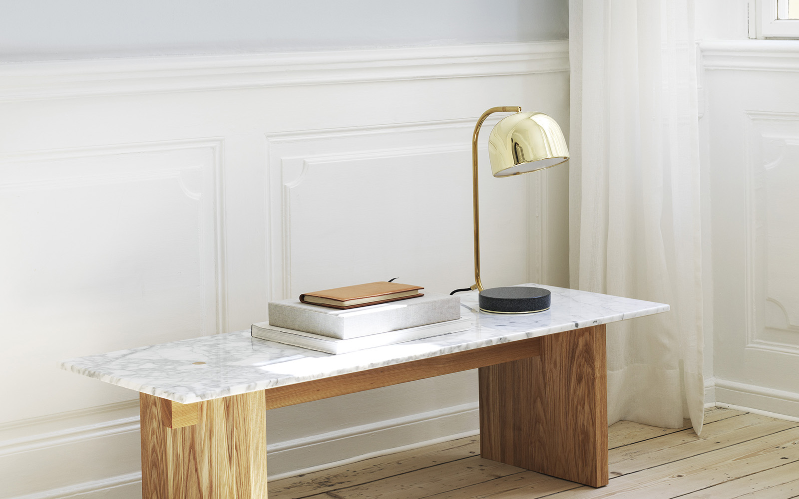 Grant Table Lamp Brass | Normann Copenhagen