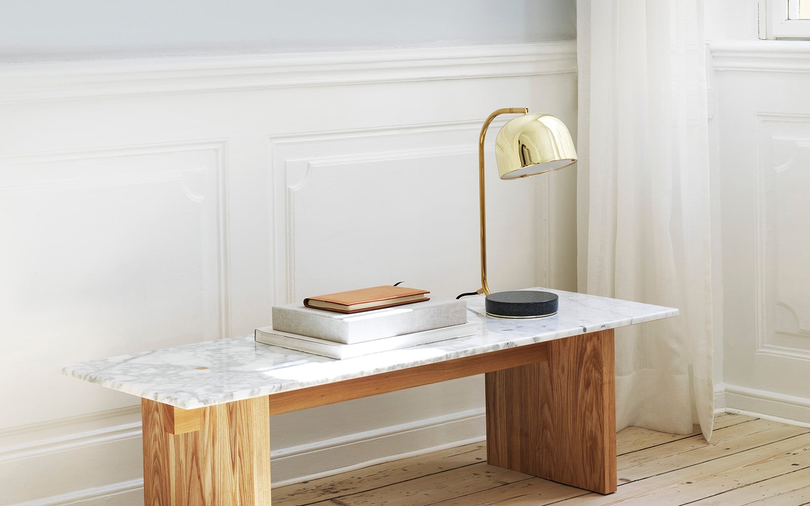 Grant Table Lamp Brass | Normann Copenhagen