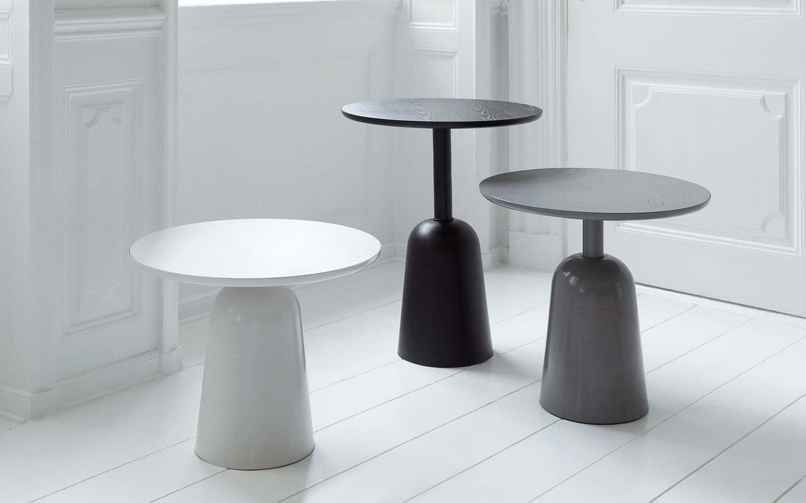 Turn Table Black, Grey, Warm grey - Normann Copenhagen