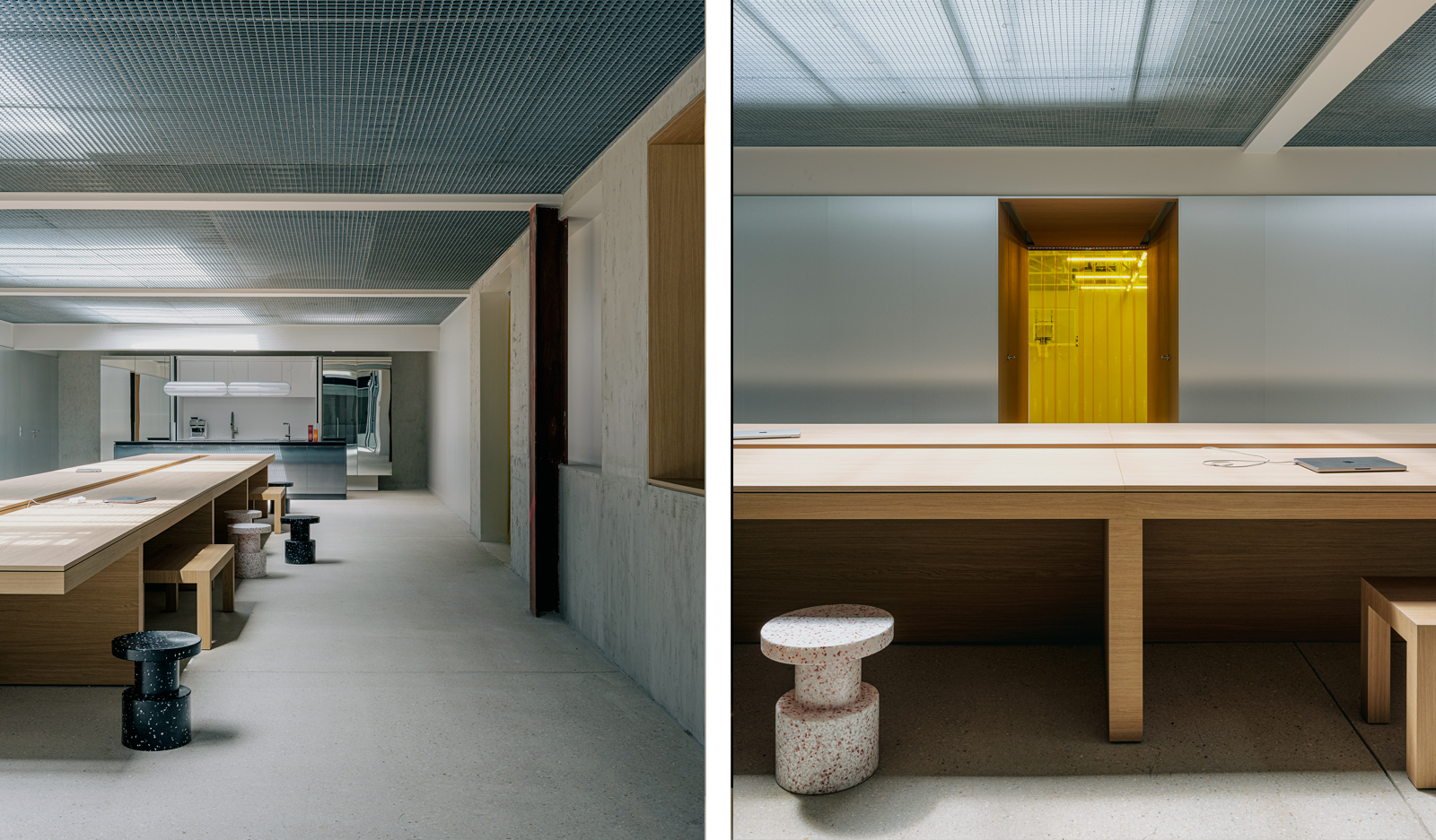 Yard Agency, architectural office project with Normann Copenhagen's Bit Stools