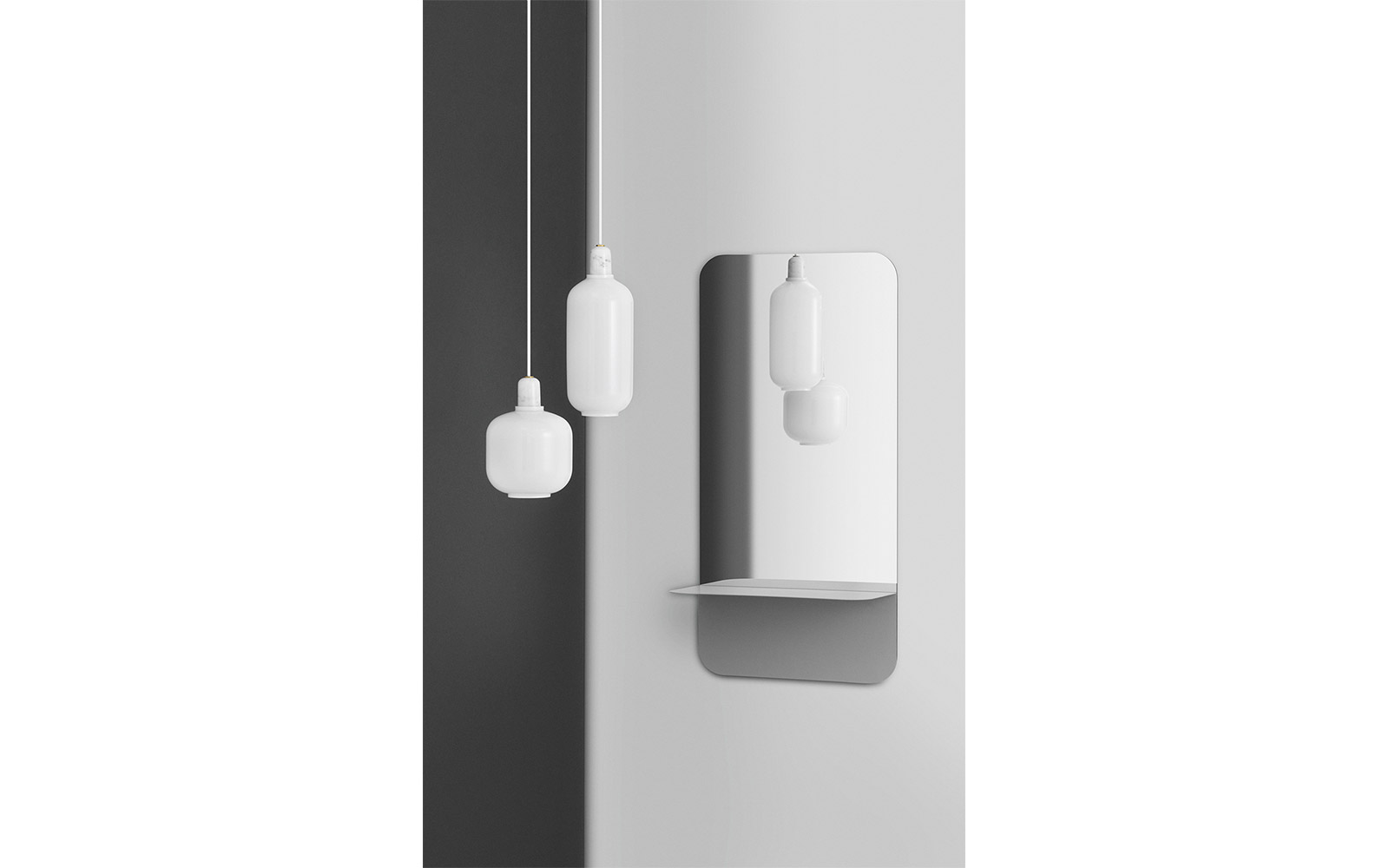 Amp lamp small smoke/black