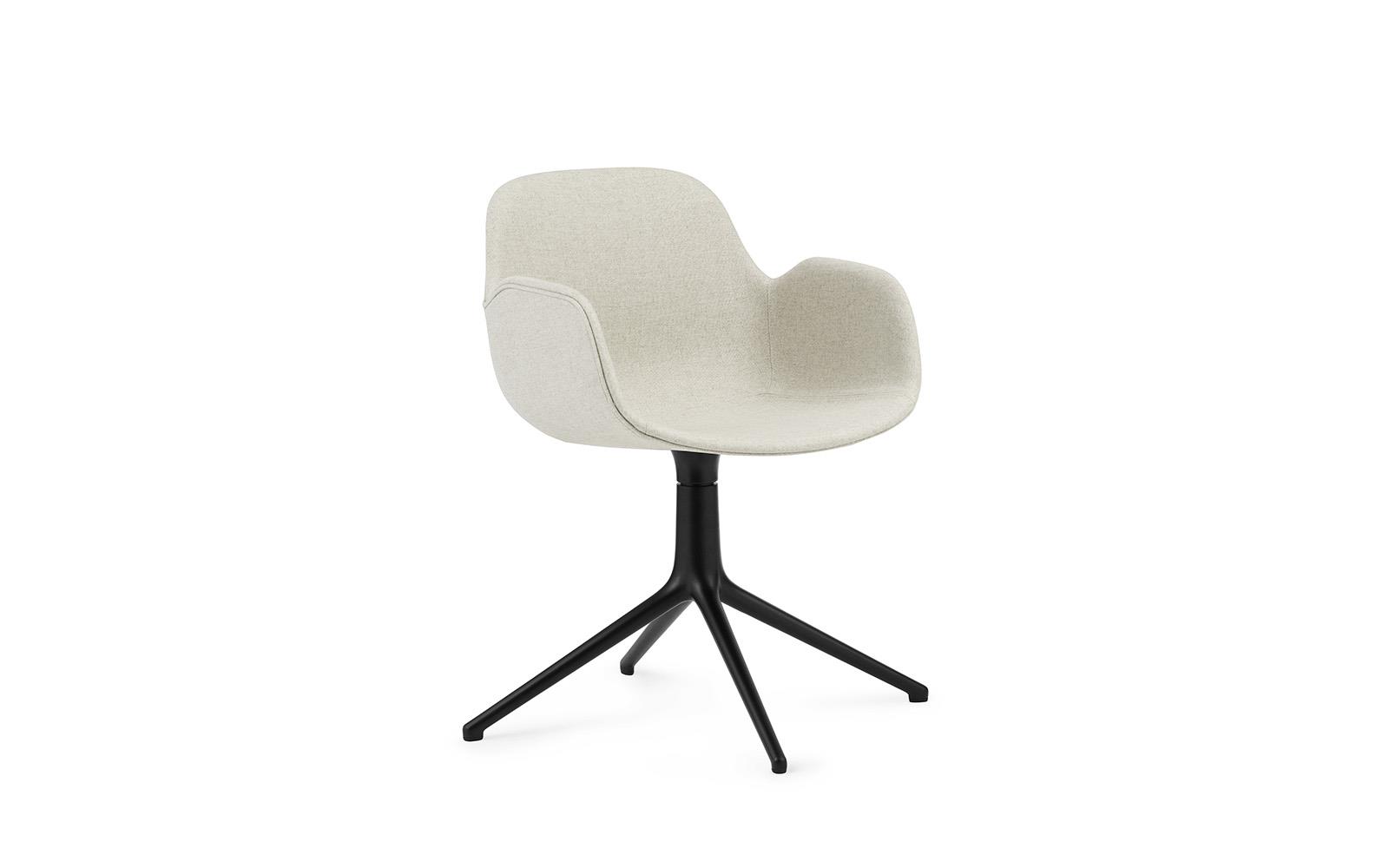 Form Armchair Swivel 4L Full Upholstery Alu