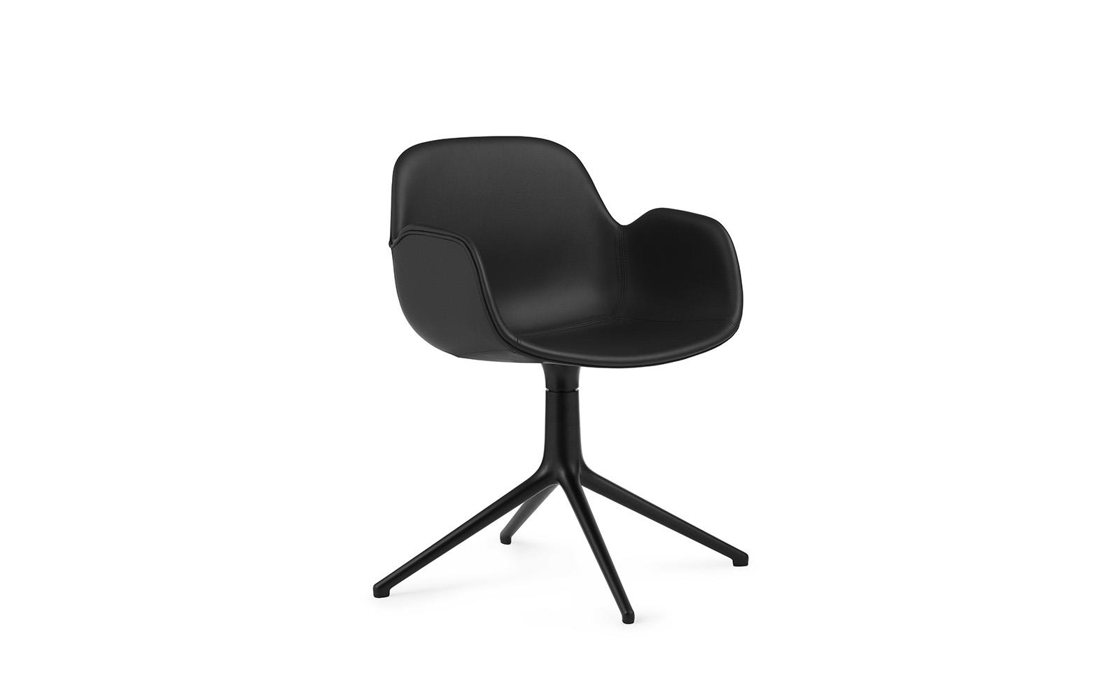 Form Armchair Swivel 4L Full Upholstery Alu