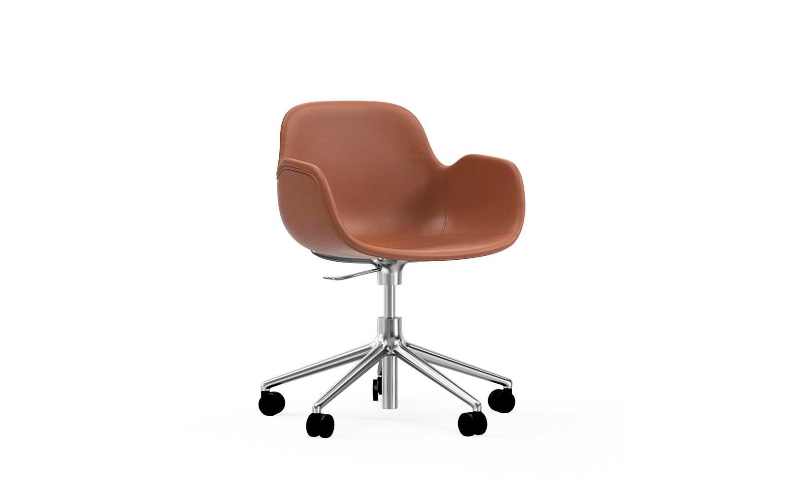 Form Armchair Swivel 5W Gaslift Full Upholstery Alu