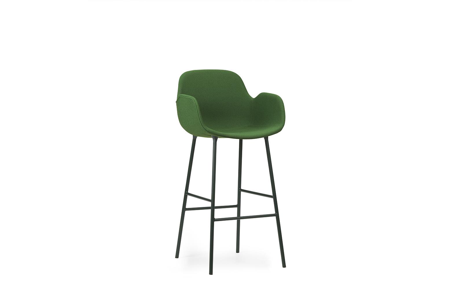 Form Bar Armchair 75 cm Full Upholstery Steel